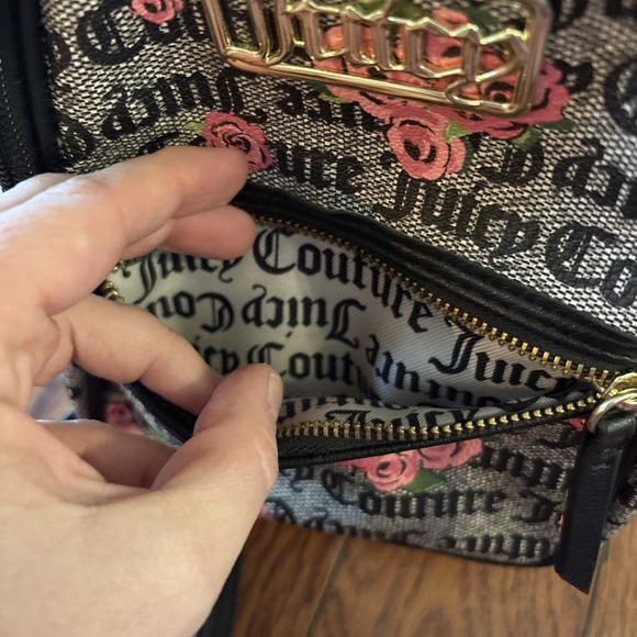 Juicy Couture Luxury Mini Backpack w/rose accents Streetwear 90s 2000s  Y2K - Picture 10 of 10